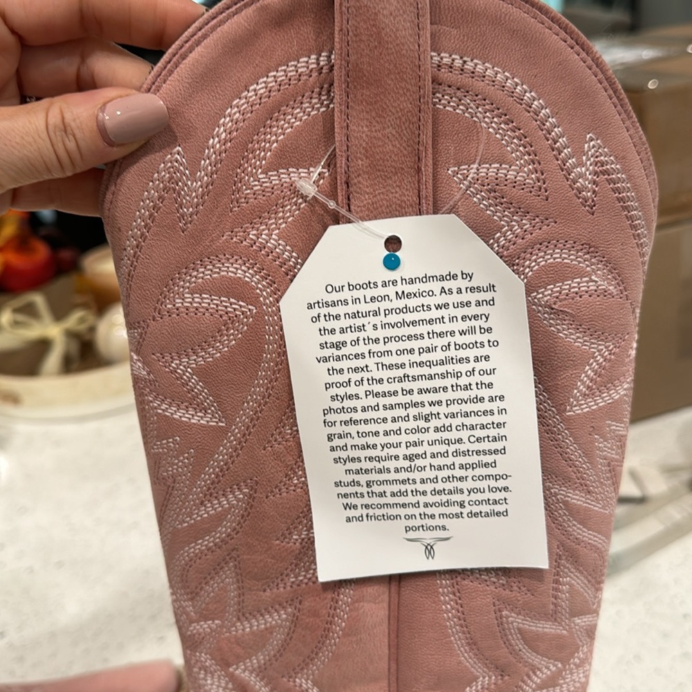 Lane blush pink cowboy boots - Picture 15 of 15